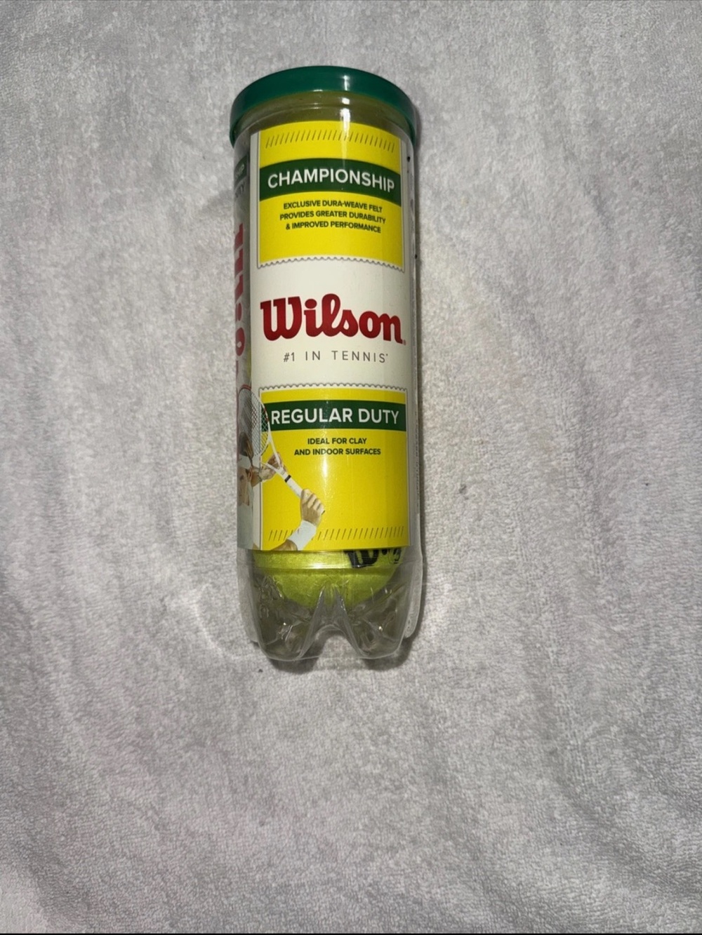 Wilson Tennis Ball Can - Yellow and Green